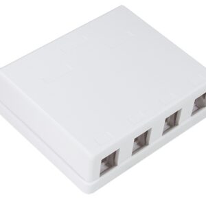 Produktbild MVT 200 161  -  Aufputz-Leergehäuse für 4 Keystone Module, weiss