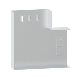Produktbild BRA 060 178  -  Flachwinkel zu Brüstungskanal BRA 60x170/80 BRA-FW, stossabdeckendes Haubenformteil, Aluminium natureloxiert
