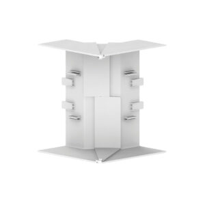 Produktbild BRK 060 174  -  Gelenk-Inneneck zu Brüstungskanal BR 60x170/80 BR-IEV, Verstellbereich +/- 10°, Kunststoff reinweiss RAL 9010