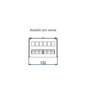Produktbild MVT 150 120 RAL9016  -  Aufputz Medienverteiler für 12 Keystone (19.4mm Ausschnitt)