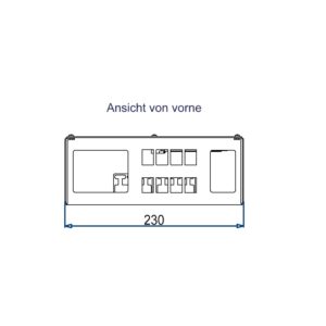 Produktbild MVT 150 083 SVZ  -  Aufputz Medienverteiler für 8 Keystone (19.4mm Ausschnitt)