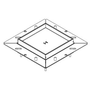 Produktbild UBDK 130 150  -  Unterflur-Bodendose UBDK 130 inkl. Blinddeckel mit 15mm Vertiefung