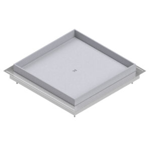 Produktbild DBKN 320 300  -  Doppelboden-Auslass DBKN 320 nivellierbar inkl. Blinddeckel, mit Kante und 30mm Vertiefung