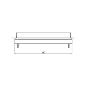 Produktbild DBKN 320 300  -  Doppelboden-Auslass DBKN 320 nivellierbar inkl. Blinddeckel, mit Kante und 30mm Vertiefung