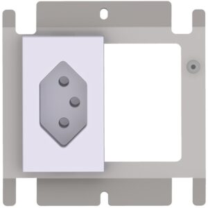 Produktbild UBD 100 116  -  Steckdoseneinsatz für 2x FLF, leer, mit 1x T13 weiss
